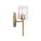 Designers Fountain Haven 7 in. 1-Light Old Satin Brass Wall Sconce Light with Clear Rippled Glass Shades for Bathrooms D309M-WS-OSB - alternate 8